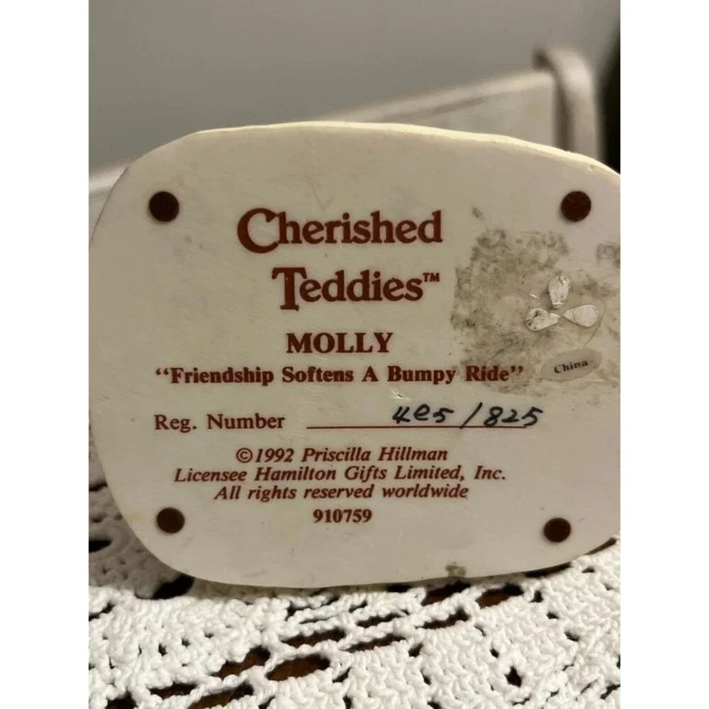 Cherished teddies Molly figurine Cottagecore